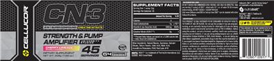 Photo of the Cellucor CN3 Cherry Limeade label