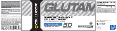 Photo of the Cellucor COR-Performance Glutamine Icy Blue Razz label