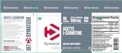 Photo of the Dymatize Acetyl L-Carnitine label