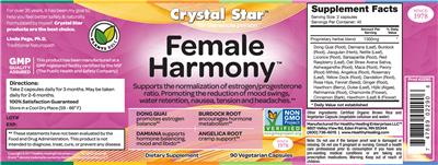 Photo of the Crystal Star Female Harmony label