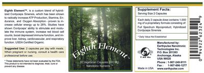Photo of the Nanotronic Nutrients Eighth Element label