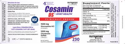 Photo of the NMx Wellness Innovations Cosamin DS label