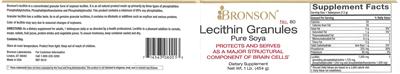 Photo of the Bronson Lecithin Granules Pure Soya label