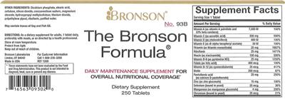 Photo of the Bronson The Bronson Formula label