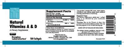 Natural Vitamins A & D