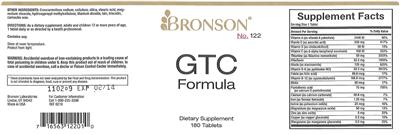 Photo of the Bronson GTC Formula label
