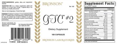 Photo of the Bronson GTC #2 label