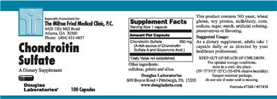 Photo of the Douglas Laboratories Chondroitin Sulfate label