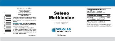 Photo of the Douglas Laboratories Seleno Methionine label