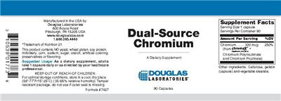 Photo of the Douglas Laboratories Dual-Source Chromium label
