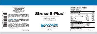 Photo of the Douglas Laboratories Stress-B-Plus (Vitamin B Complex) label