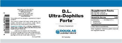 Label of D.L. Ultra-Dophilus Forte
