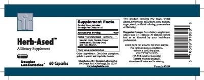Photo of the Douglas Laboratories Herb-Ased label