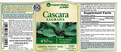 Cascara Sagrada 450 mg