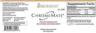 Photo of the Bronson ChromeMate label