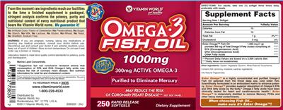 Omega-3 Fish Oil 1000 mg