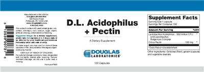 Label of D.L. Acidophilus + Pectin