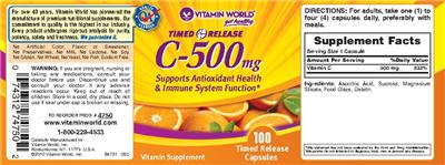 Timed Release C-500 mg