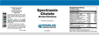 Photo of the Douglas Laboratories Spectramin Chelate (Krebs/Chelates) label