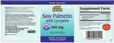 Saw Palmetto With Lycopene 160 mg