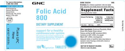 Folic Acid 800