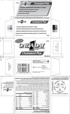 Photo of the Bayer One A Day Cholesterol Plus label