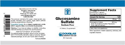 Photo of the Douglas Laboratories Glucosamine Sulfate Sodium Free label