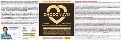 ChocoNuvo 91% Cacao Extreme Dark Chocolate (Label) | Dietary