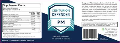 Product label image for Centurion Defender PM